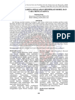 PROS - Timbang Sirait - Kesalahan Spesifikasi Model - Fulltext
