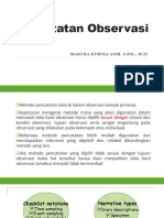 9. PENCATATAN OBSERVASI