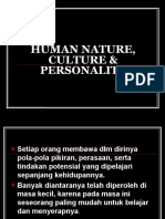 Human Nature, Culture Personality
