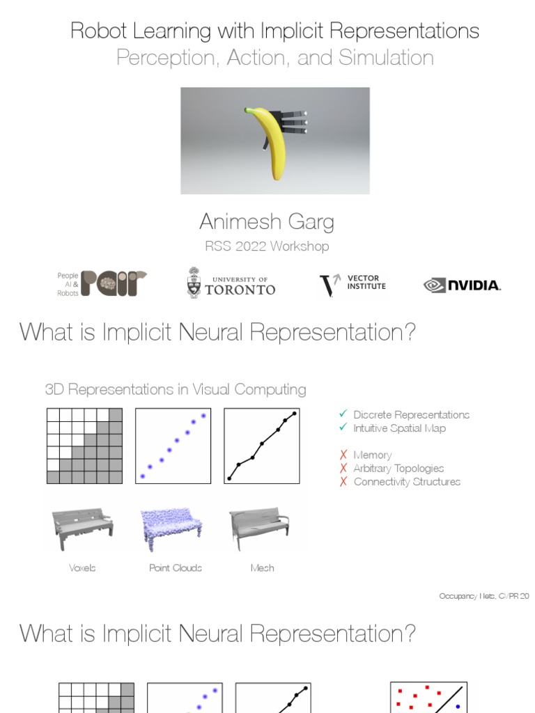 Robot Learning With Implicit Representations | PDF | 3 D Computer ...