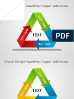 Circular Triangle PowerPoint Diagram Arrows