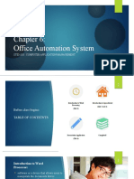 Chapter 6 - Office Automation System Introduction To Word Processing Part 1 (Series 1)