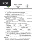 3rd Quarter Exam Science 10