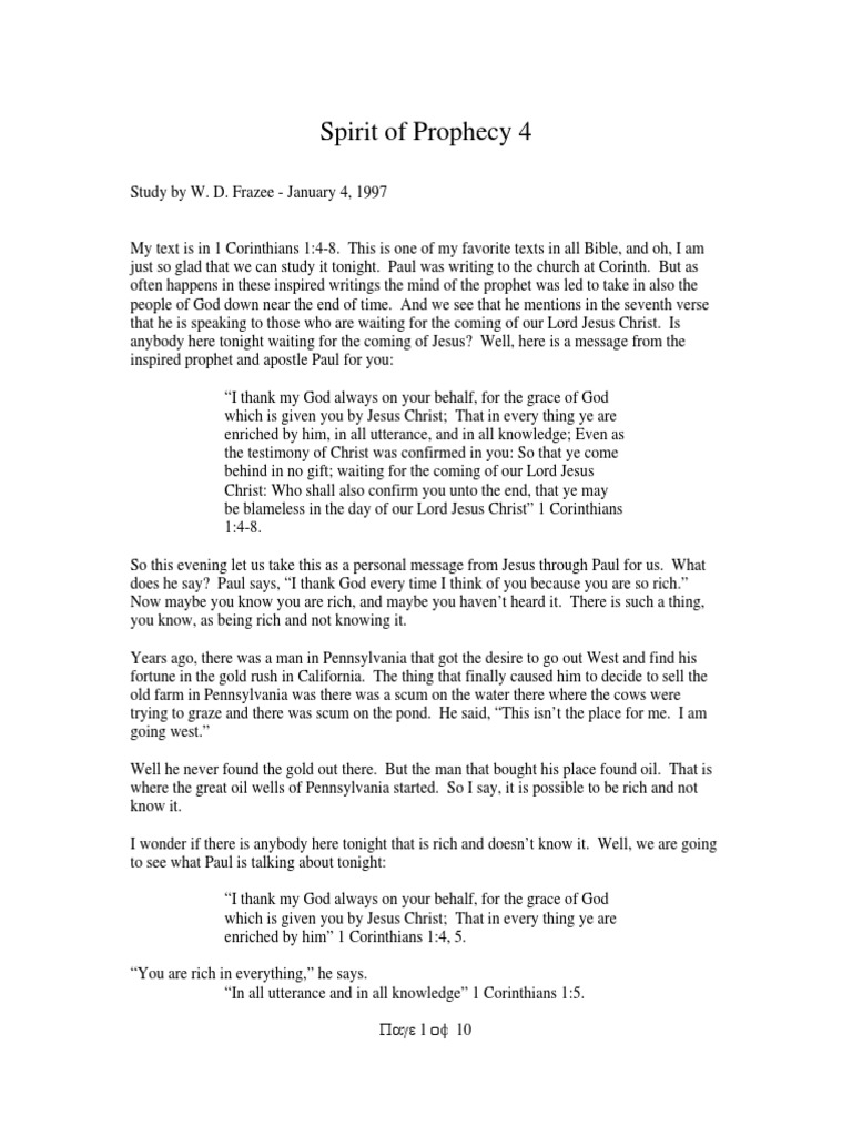 Spirit of Prophecy 4 PDF Jesus Paul The Apostle
