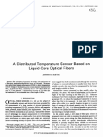 A Distributed Temperature Sensor Based On Liquid-Core Optical Fibers