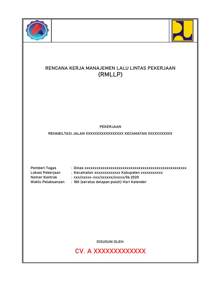 Rencana Manajemen Lalu Lintas Pekerjaan (RMLLP) | PDF