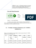 1.2. Evoluția Economică Și Financiară A S.C. DORNA Apemin S.A