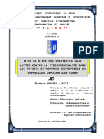 Mise en Place Des Strategie Pour Lutter Contre La Cybercriminalité Dans Les PME en RD Congo