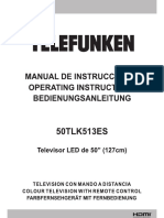Telefunken 50TLK513ES 50'' LED TV Operating Instructions Multilingual