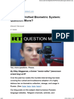 Russia's Unified Biometric System