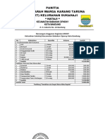 Rancangan Anggaran Kegiatan MWKT