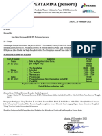 SURAT PANGGILAN TES PT. PERTAMINA (Persero) JAKARTA