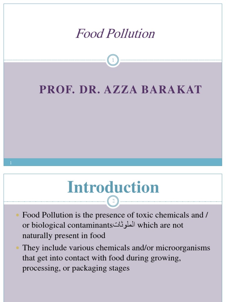 4 Food Pollution Biology Diagrams