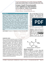 High Performance Liquid Chromatographic Technique and Validation For Determination of Favipiravir in Bulk and Tablet Formulation
