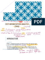Cost Minimization Analysis eA2bR