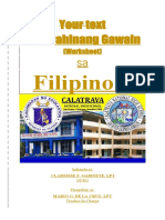 FILIPINO7 Pahinang Gawain
