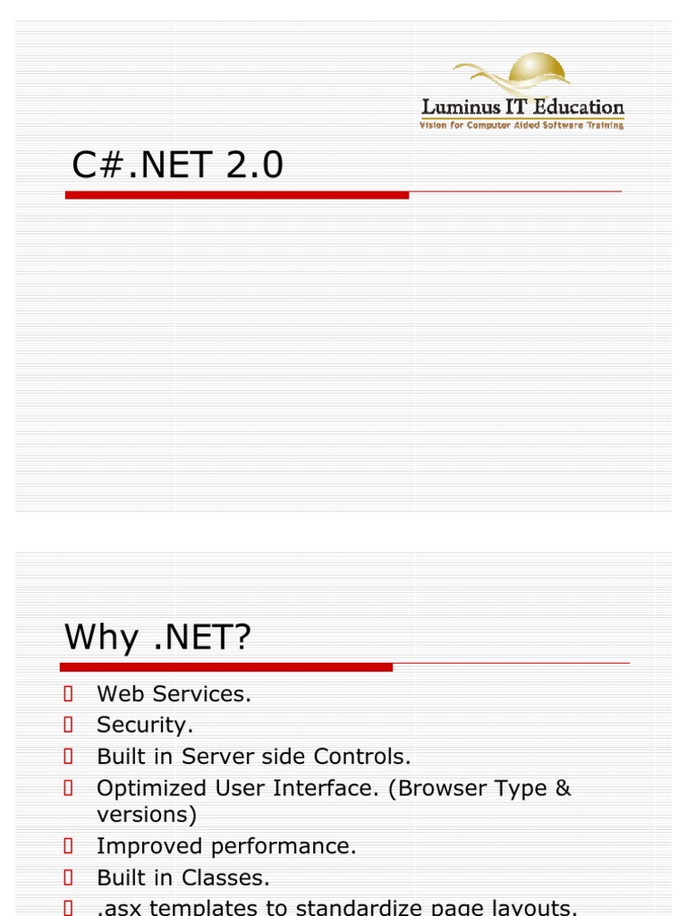 C# | PDF | C Sharp (Programming Language) | C (Programming Language)