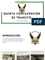 Quinta Contanvencion de Transito