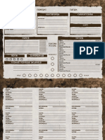 Werewolf Pack Character Sheet