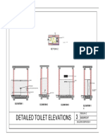 Detailed toilet elevations for 300x300 tiling