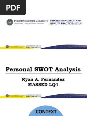 Personal SWOT Analysis