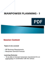 Manpower Planning - Setting The Tone