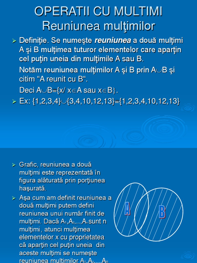 Operatii Cu Multimi | PDF