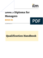 ILM L3 Diploma For Managers 841001 Handbook Final V15 July 18 PDF (1) MGMT AP