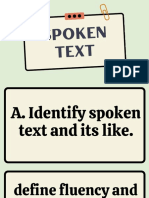 Spoken Text