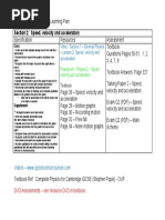 CiE iGCSE Physics 0625 Learning Plan Section 2