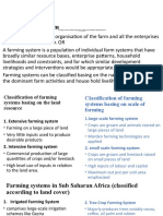 Farming Systems and Land Use