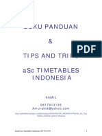 buku panduanTimeTables