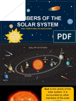 The 8 Members of the Solar System