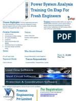 ETAP & Relay Testing Training For The Fresh Engineers