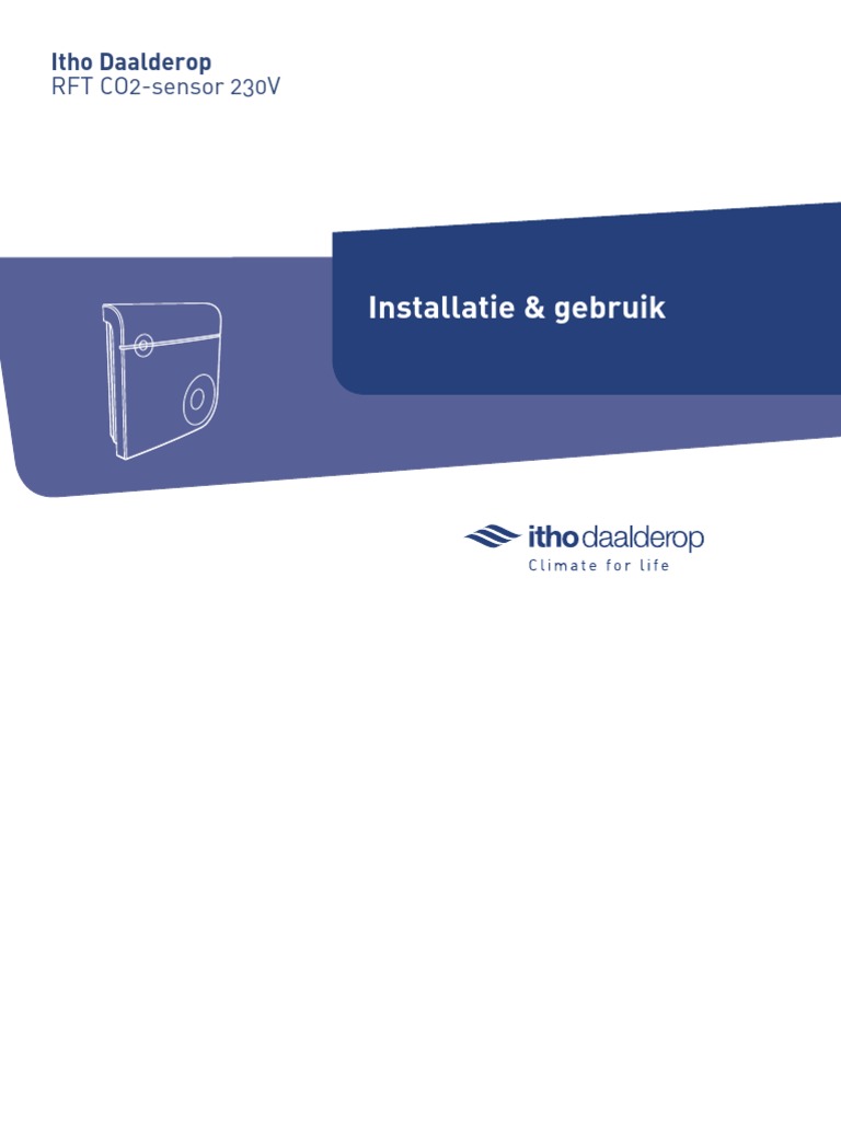 Installatiehandleiding Itho Daalderop Co2 Opbouw Sensor RFT ...