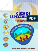 Guía Especialidades Aventureros