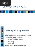 JAVA Arrays