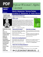 Download Professor Weissmans Algebra Classroom 01Whole Numbers by TheMathProf SN6183979 doc pdf