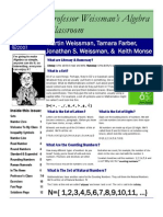 Professor Weissman's Algebra Classroom 01whole Numbers