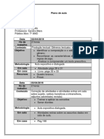 Plano de aula mês abril Português 7o