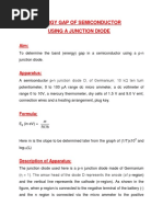 Energy Gap of Semiconductor