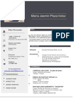 Currículum Maria Plaza Veloz