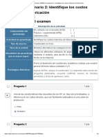 Examen - (AAB01) Cuestionario 2 - Identifique Los Costos Indirectos de Fabricación