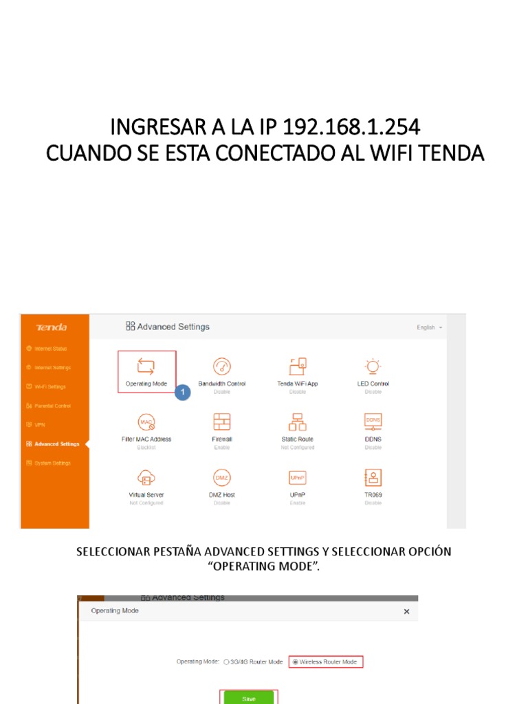 Configuración de Router Tenda y Modem Bait | PDF