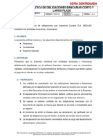 P-GRN-09 Política de Obligaciones Bancarias Corto y Largo Plazo