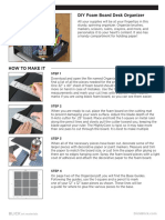 DIY Foam Board Organizer Instructions