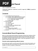 Console Mode Pascal - Free Pascal Wiki