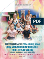 Servicios Educativos para Niños y Niñas Con Discapacidad o Riesgo en El Desarrollo Desde El Nacimiento Hasta Los 6 Años