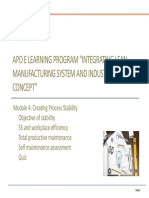 APO E Learning Integrating Lean MFG System With Ind 4 (M4)