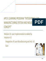 APO E Learning Integrating Lean MFG System With Ind 4 (M10)